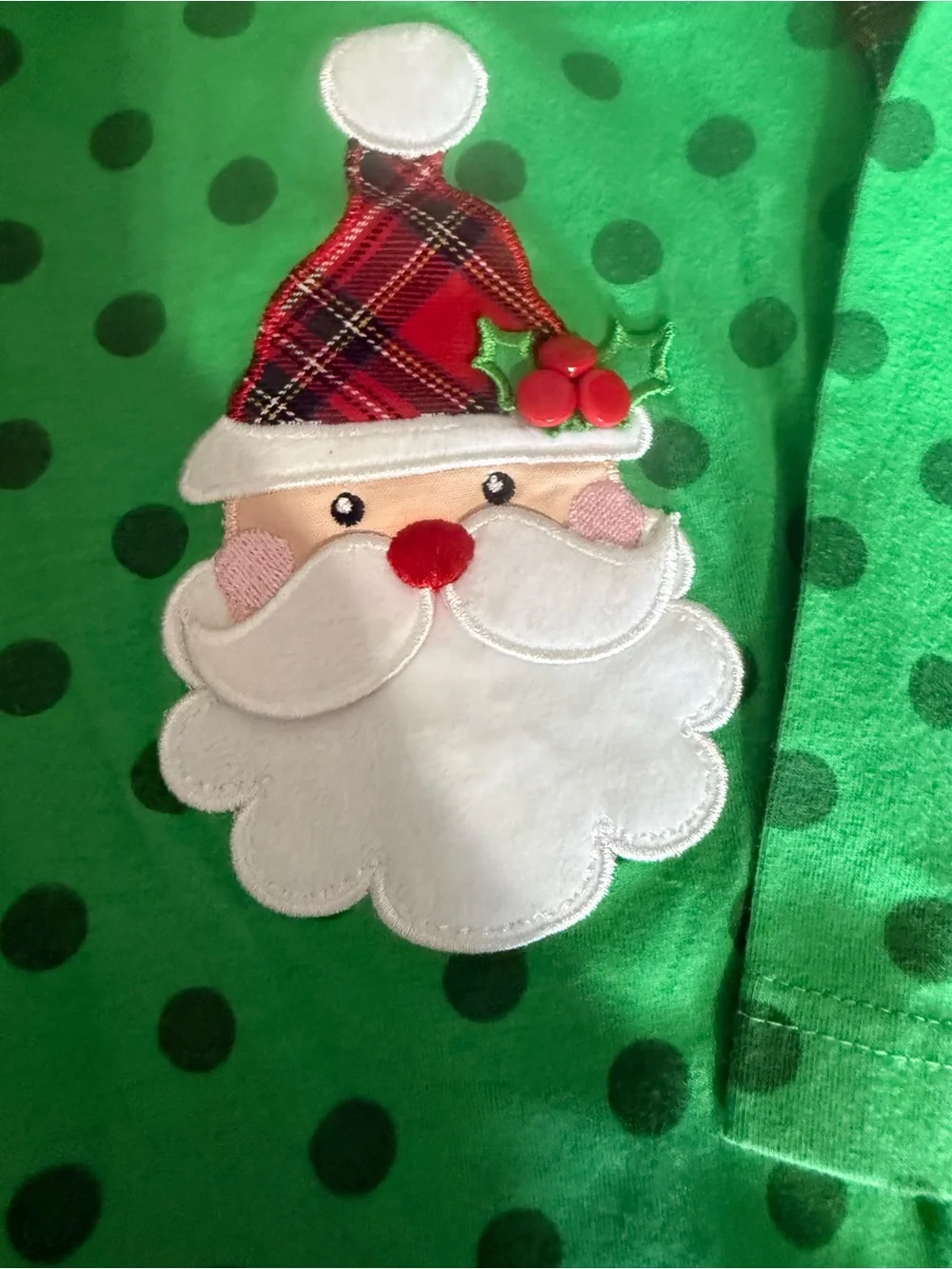 Ricrac and Ruffles Santa Romper size 18 M